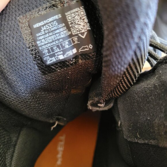 Merrell Moab 2 Response 8" Size 13- WP Tactical Boot w/zipper Blk - Picture 2 of 7